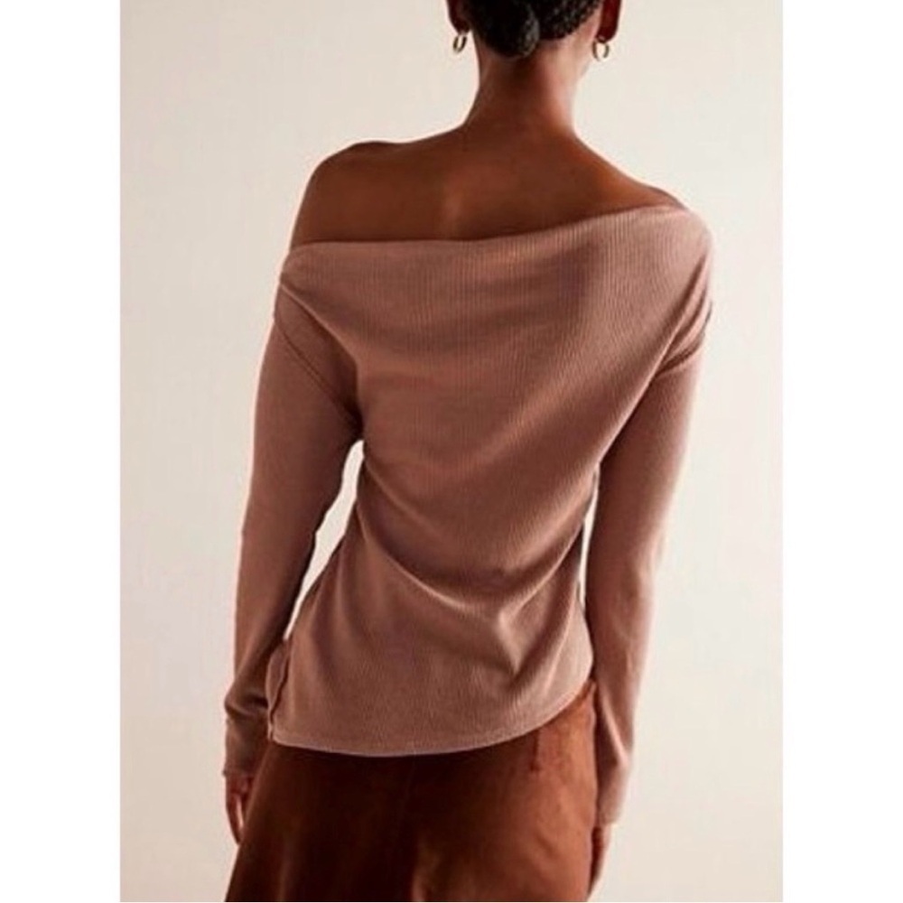 FREE PEOPLE Fuji Long Sleeve Waffle Knit Thermal Top - Picture 2 of 7